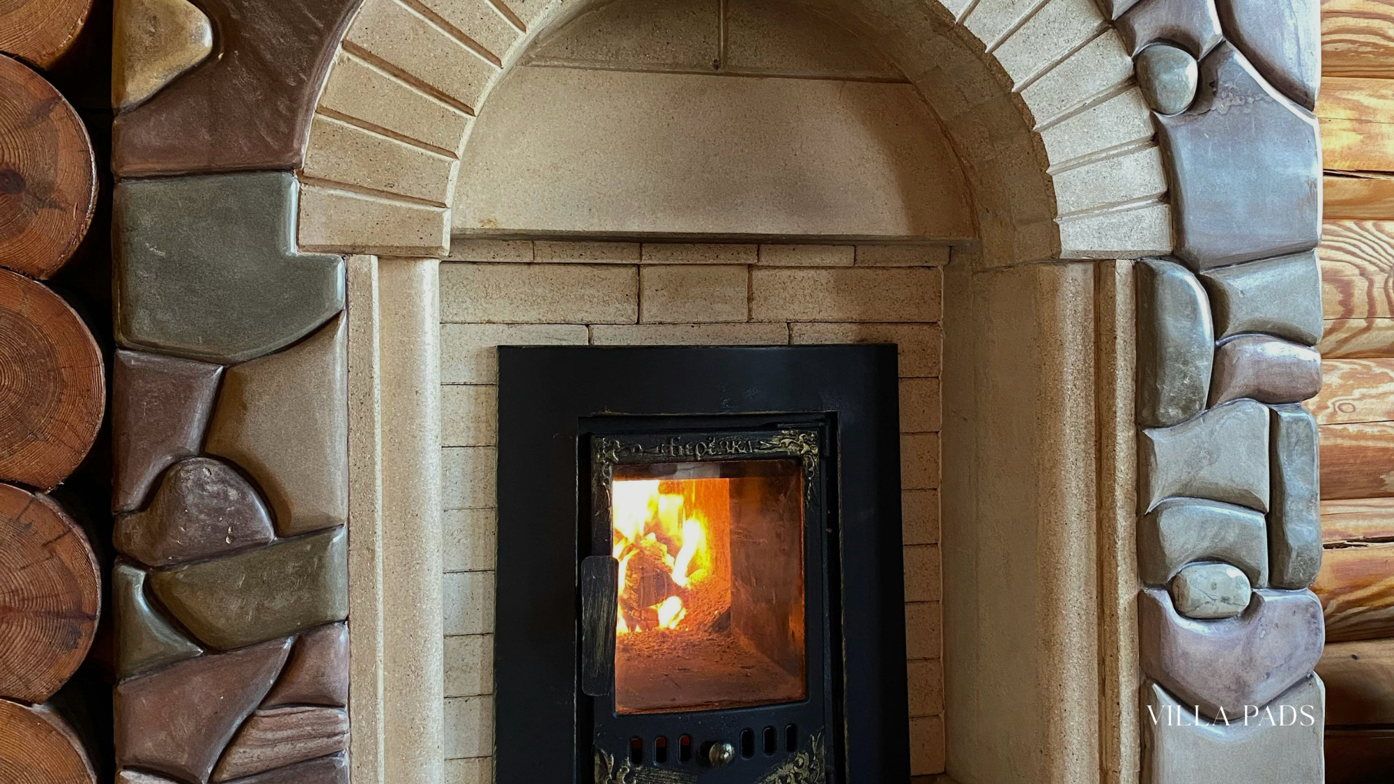 Luxury Villa Interior Fireplace Tahoe