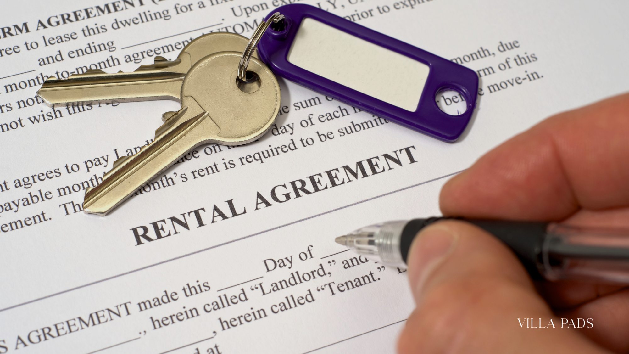 Villa Rental Contract Signing Miami