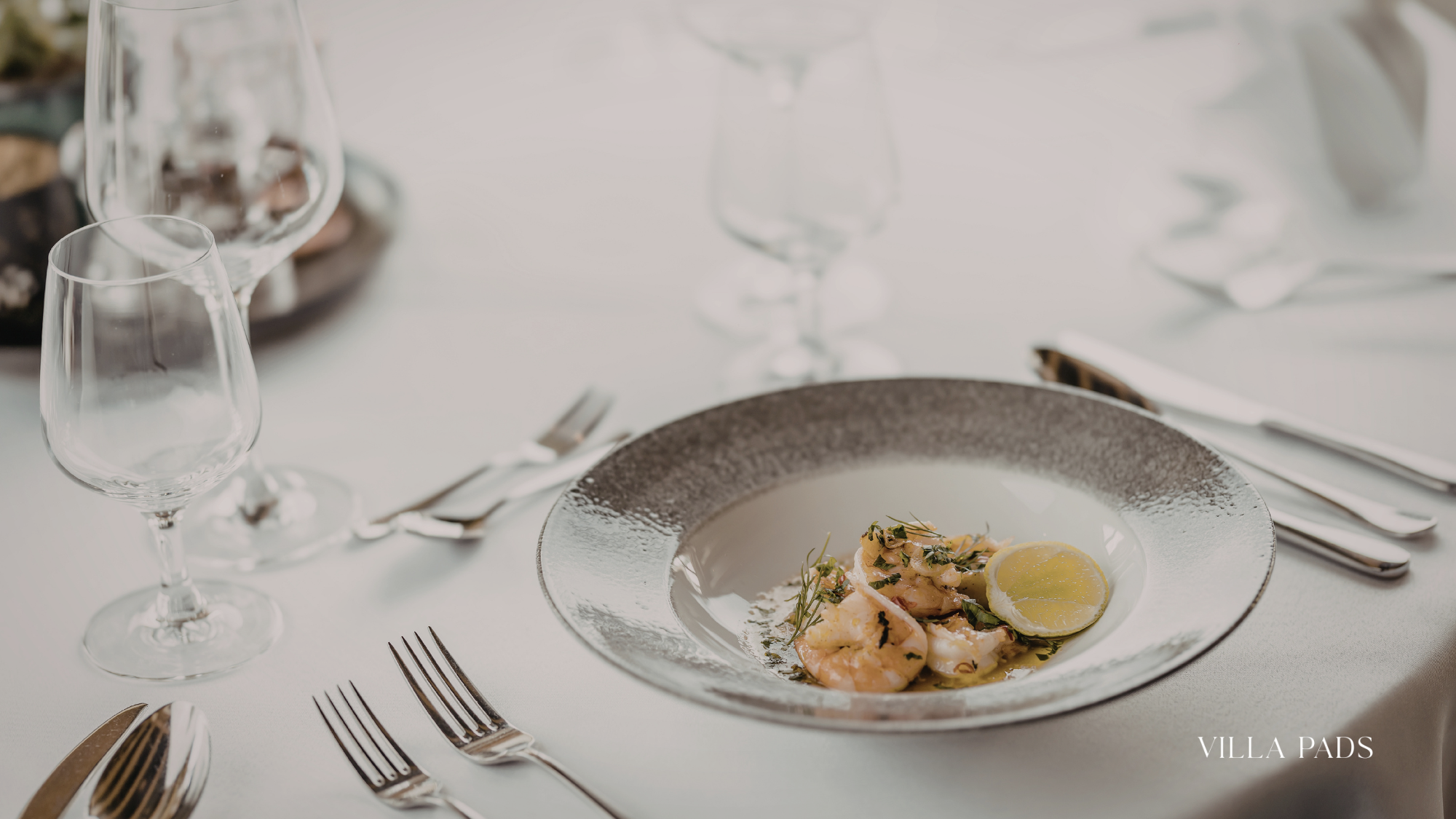 La Restaurants Fine Dining Plated Dish