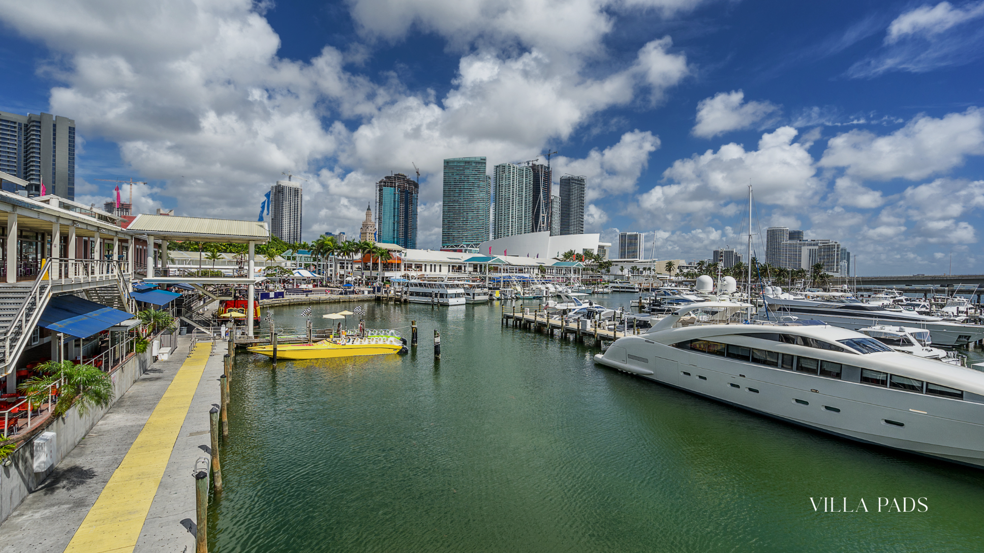 Miami Yacht Luxury Skyline