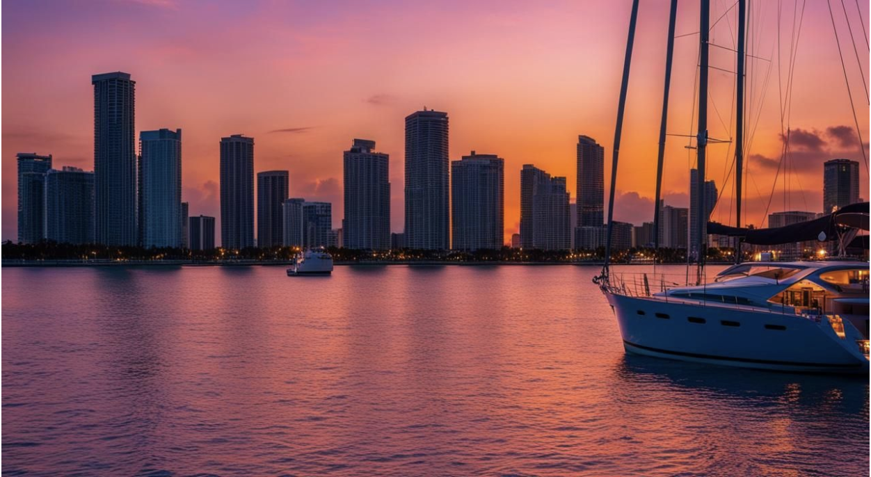 Yacht Sunset Miami Charter