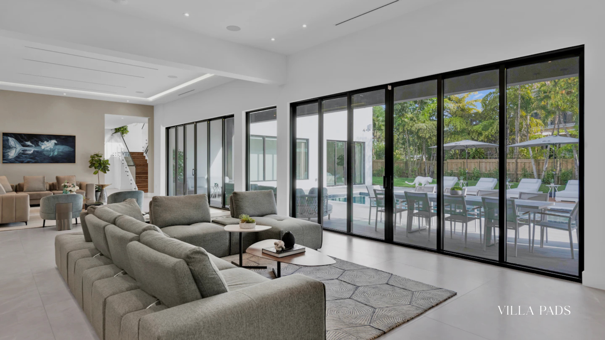 Spacious Villa Interior Family Gathering Space