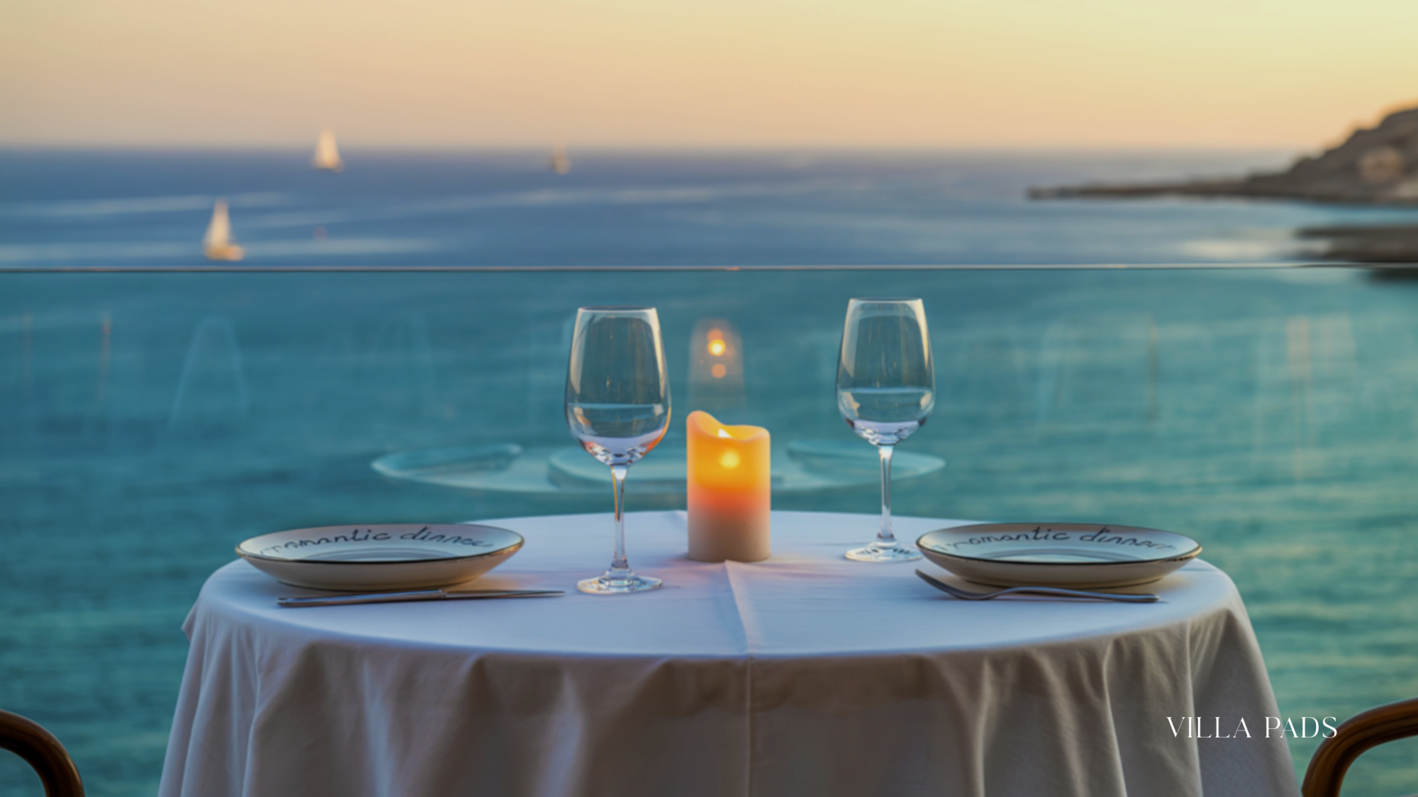 Farewell Villa Dinner Candlelit Terrace