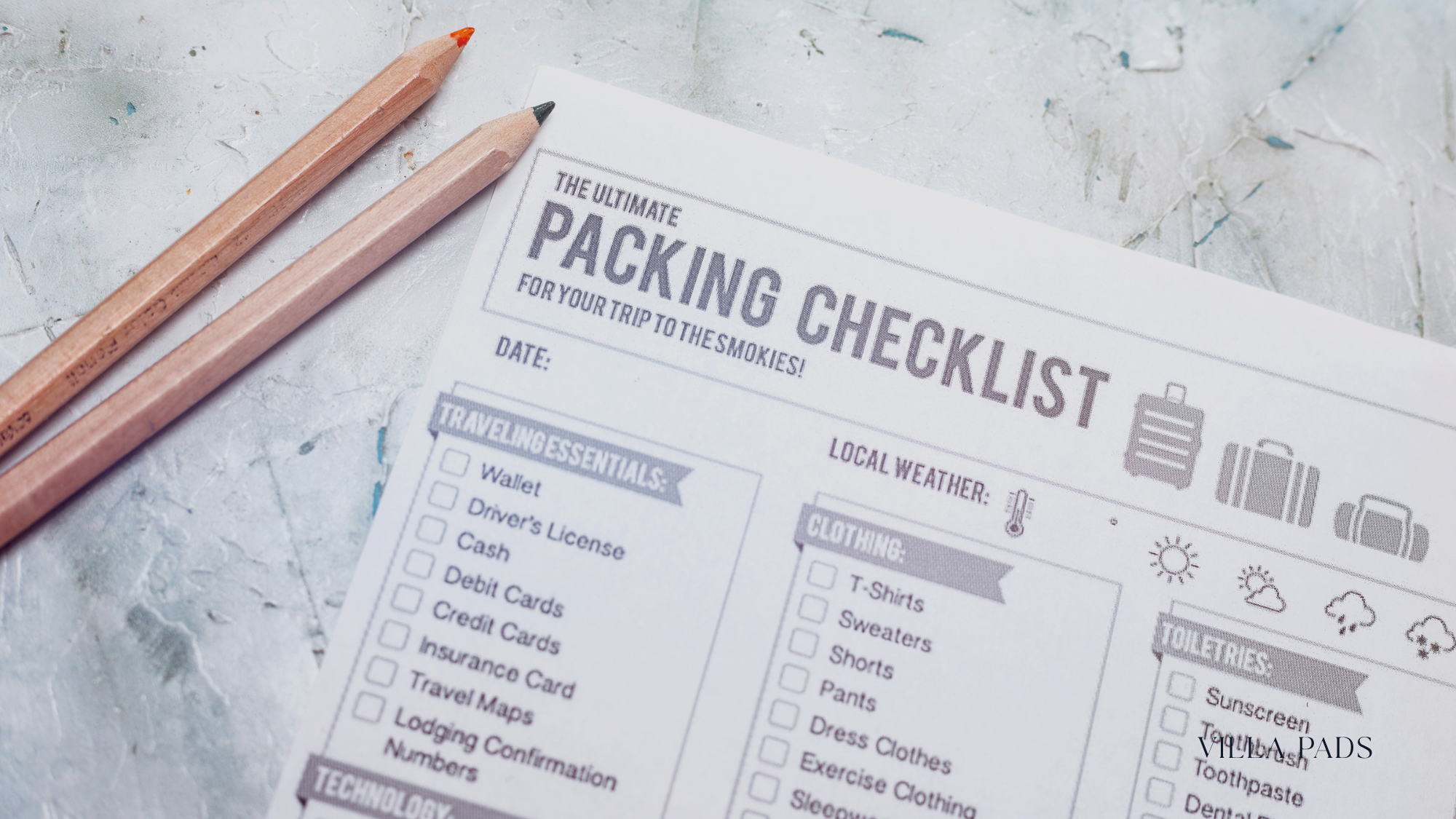 12 Piece Checklist
