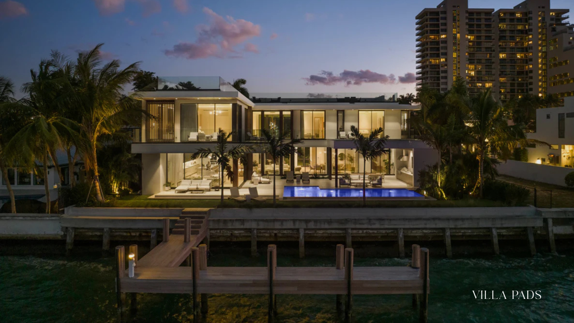 Villa Imad Biscayne Bay Dock