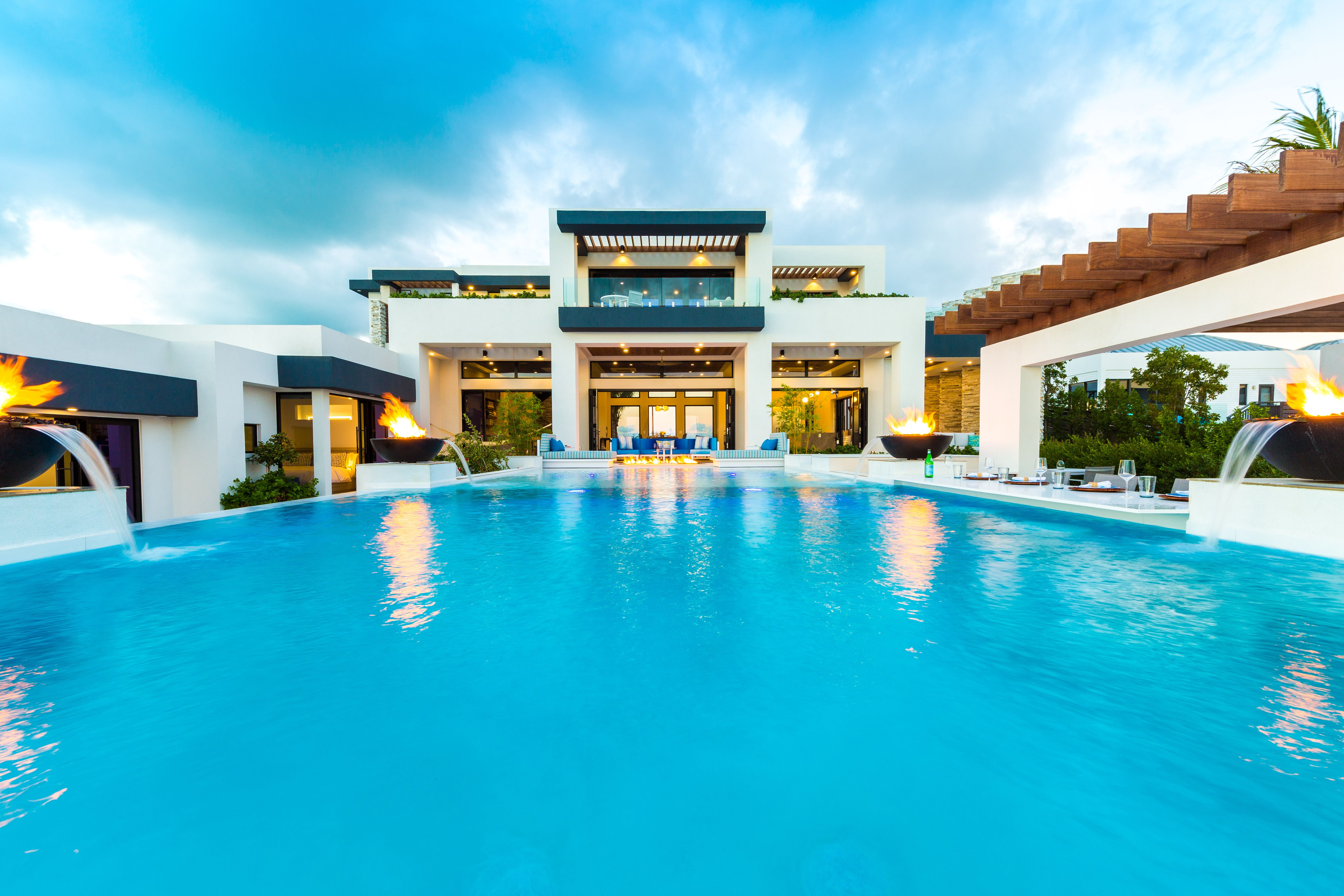 Pool House View2 in Turks and Caicos