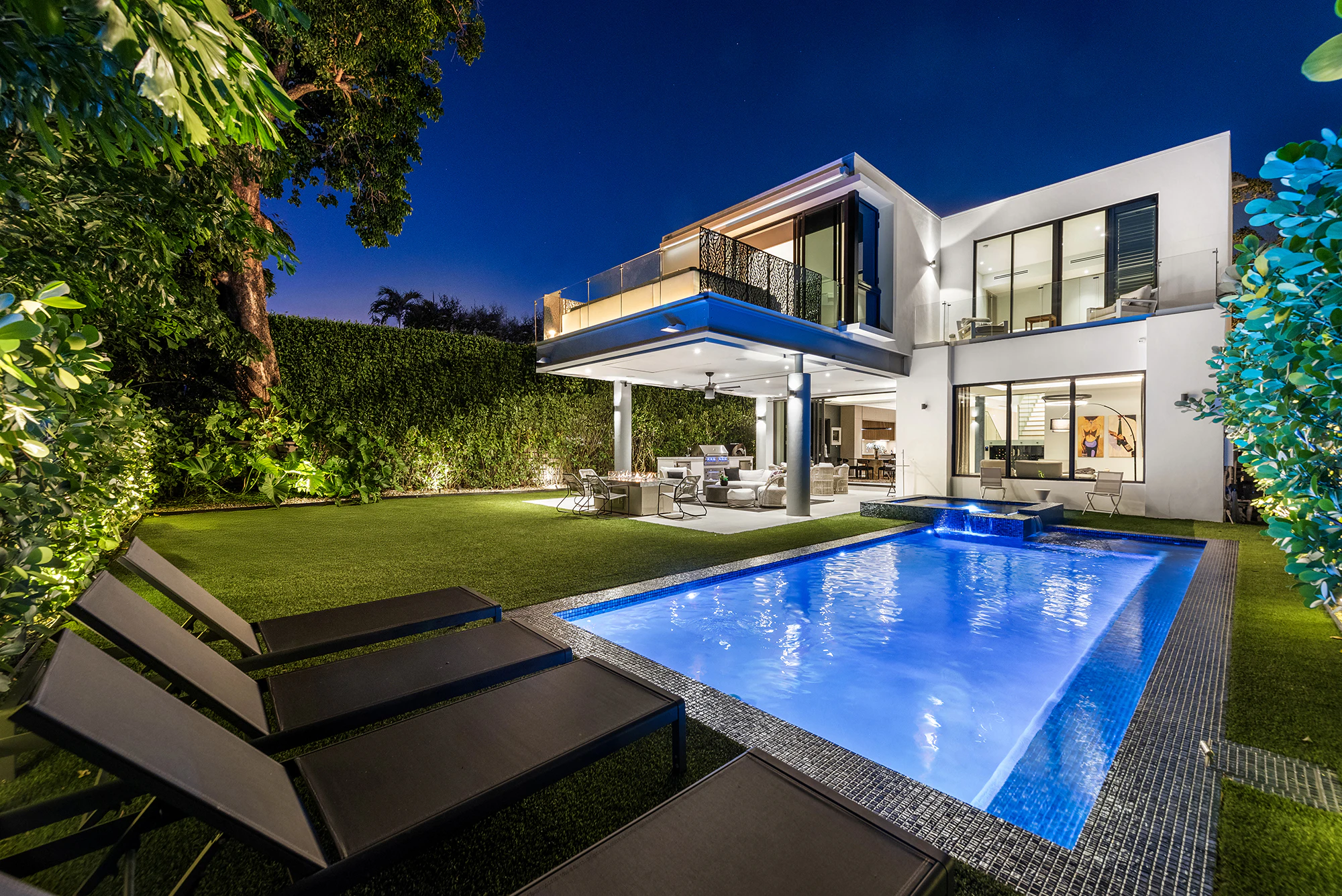 Villa Grove Pool Evening