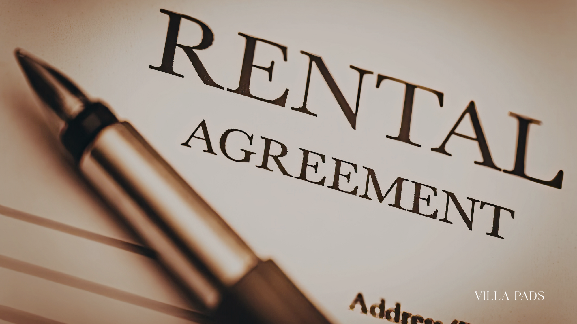 Miami Villa Rental Agreement