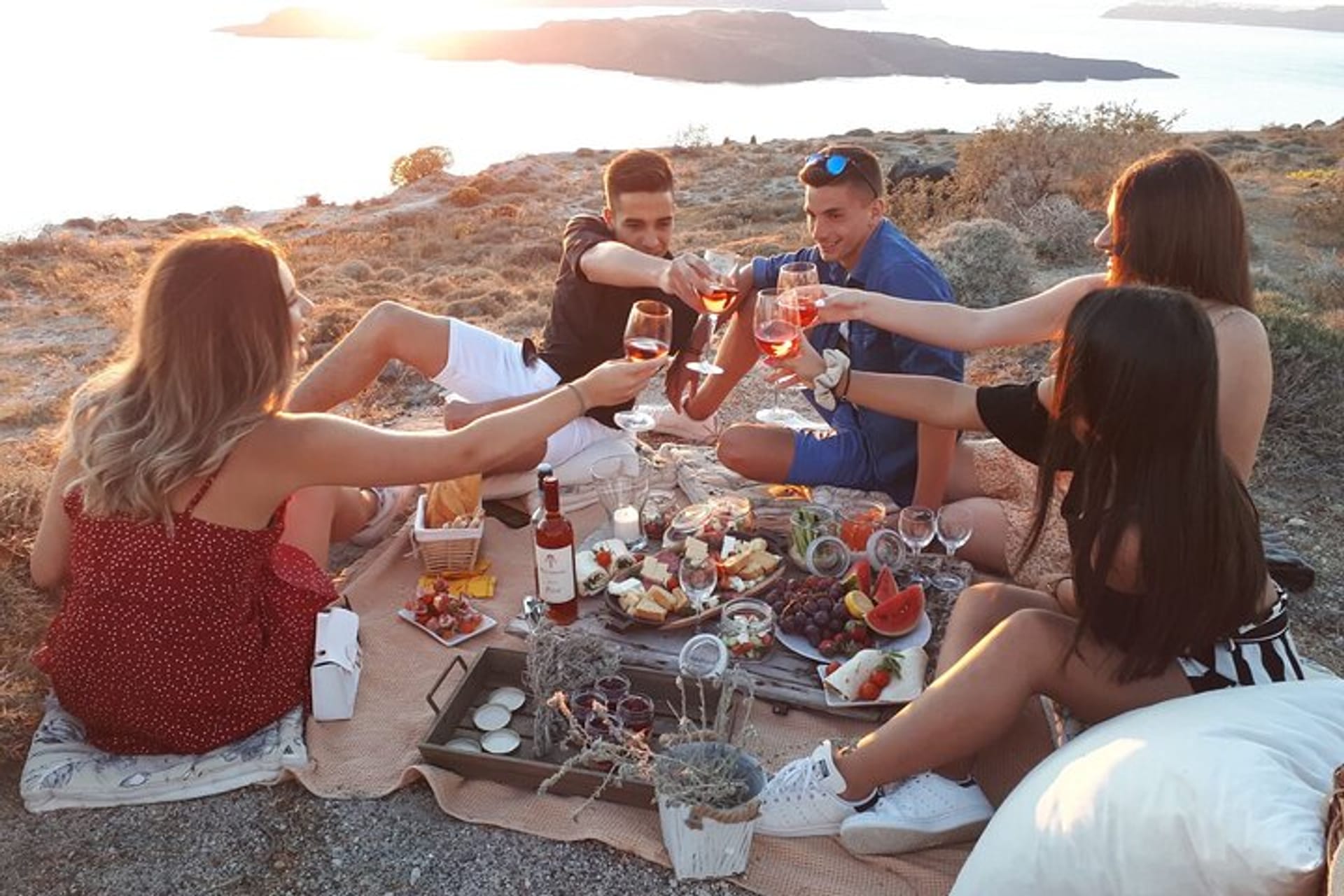 Santorini Private Beach Picnic
