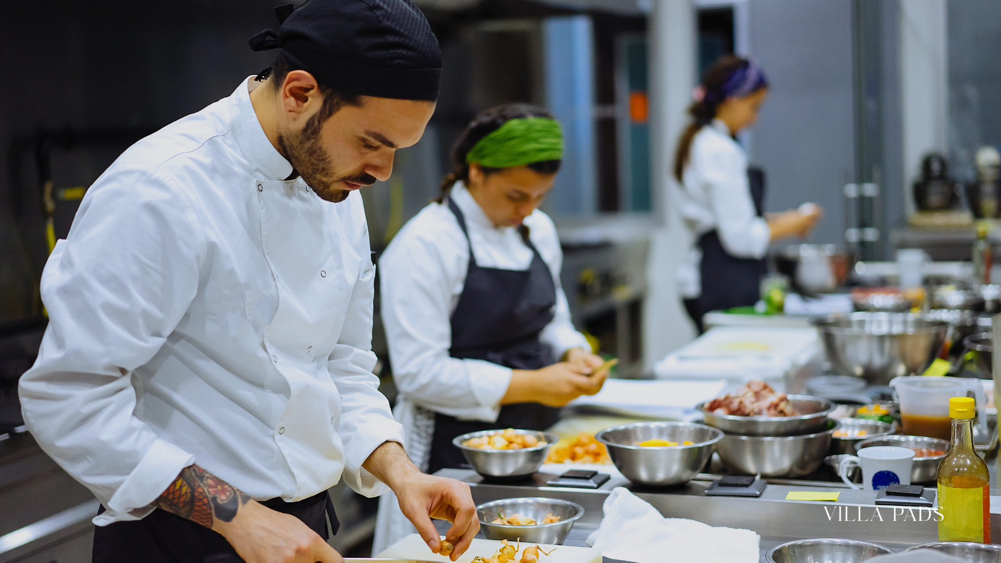 Private Chef Villa Wedding Dinner Prep