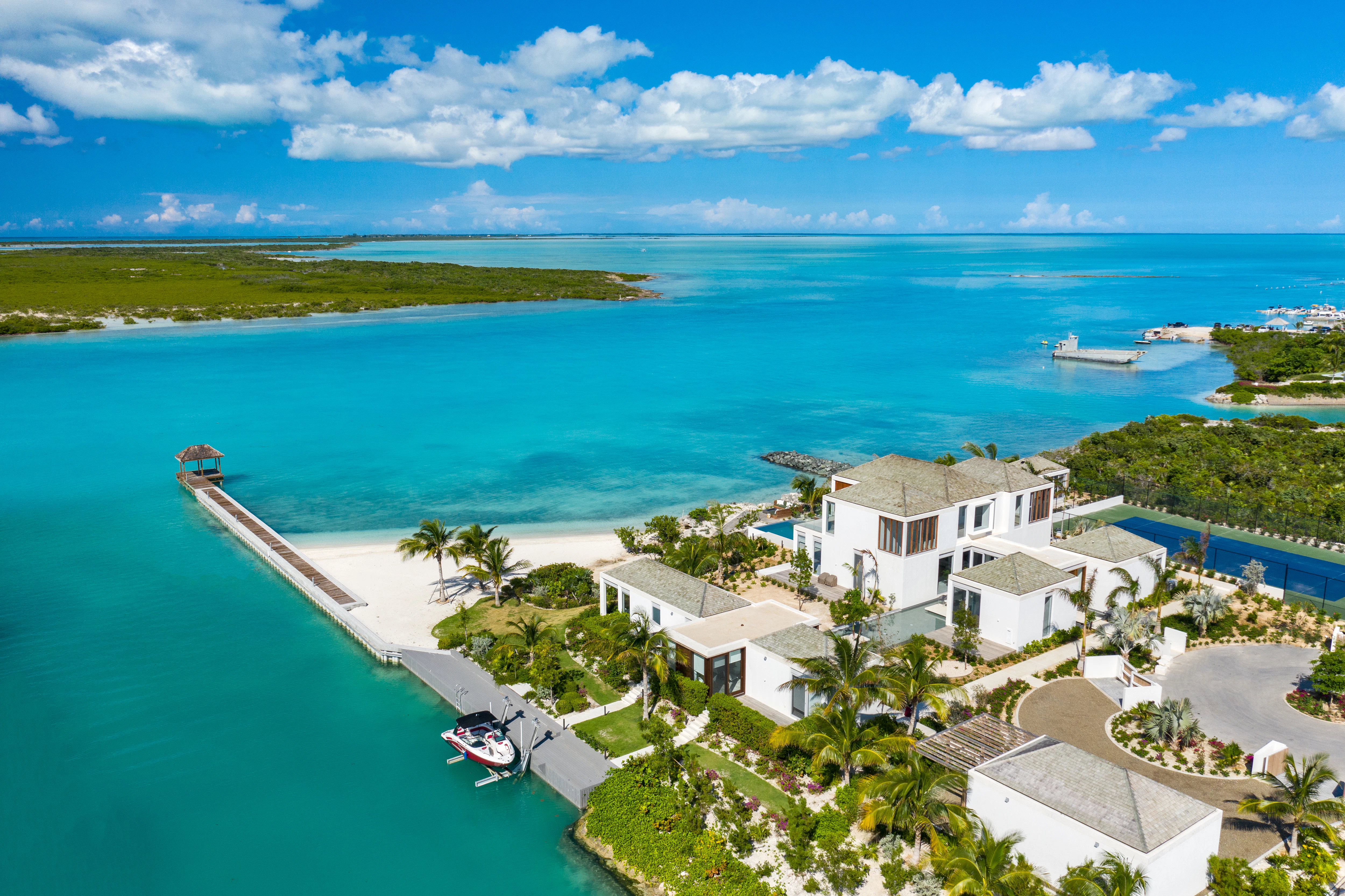 Turks Caicos Aerial View