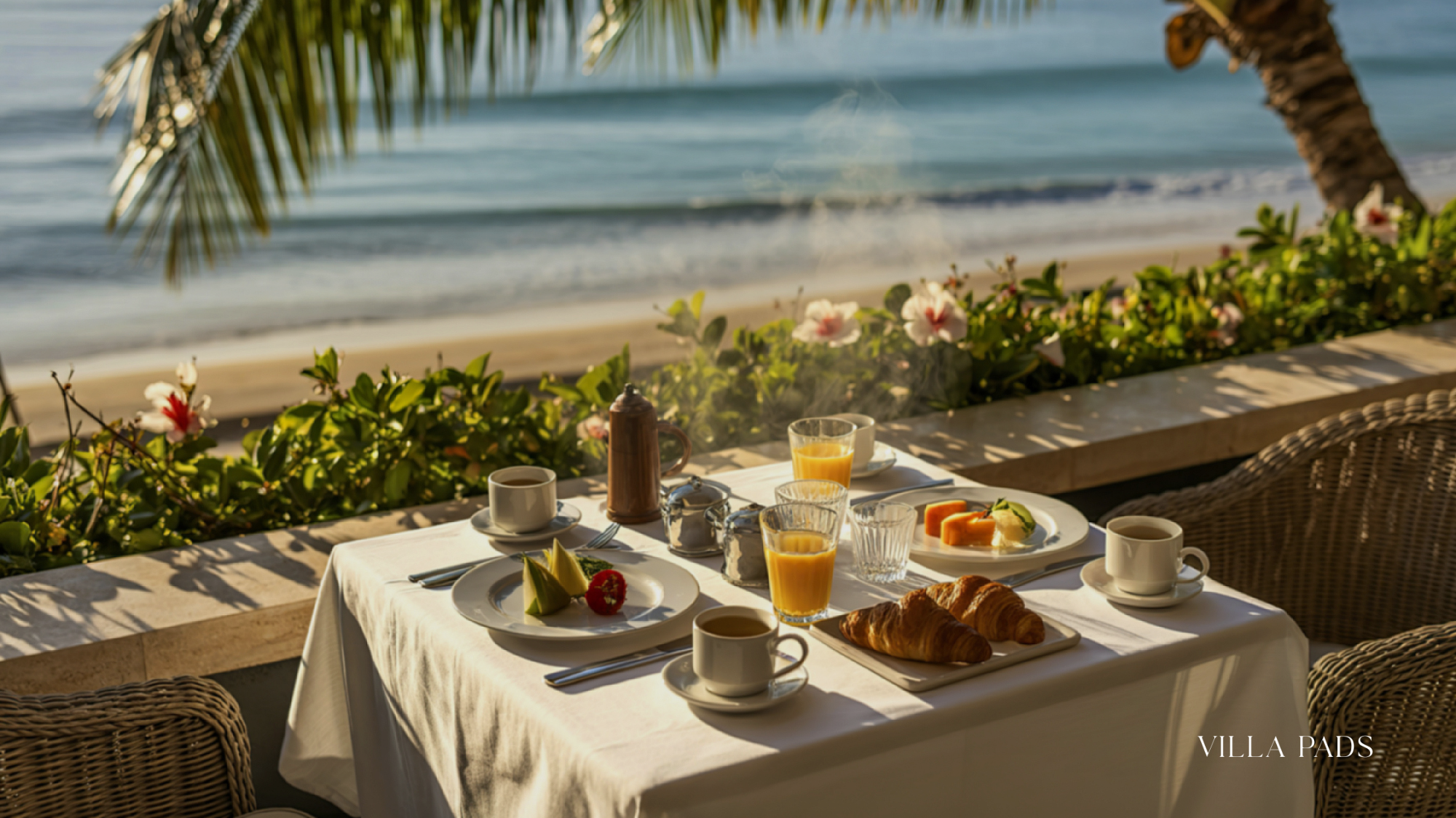 Multi Course Private Dinner Villa Terrace Ocean