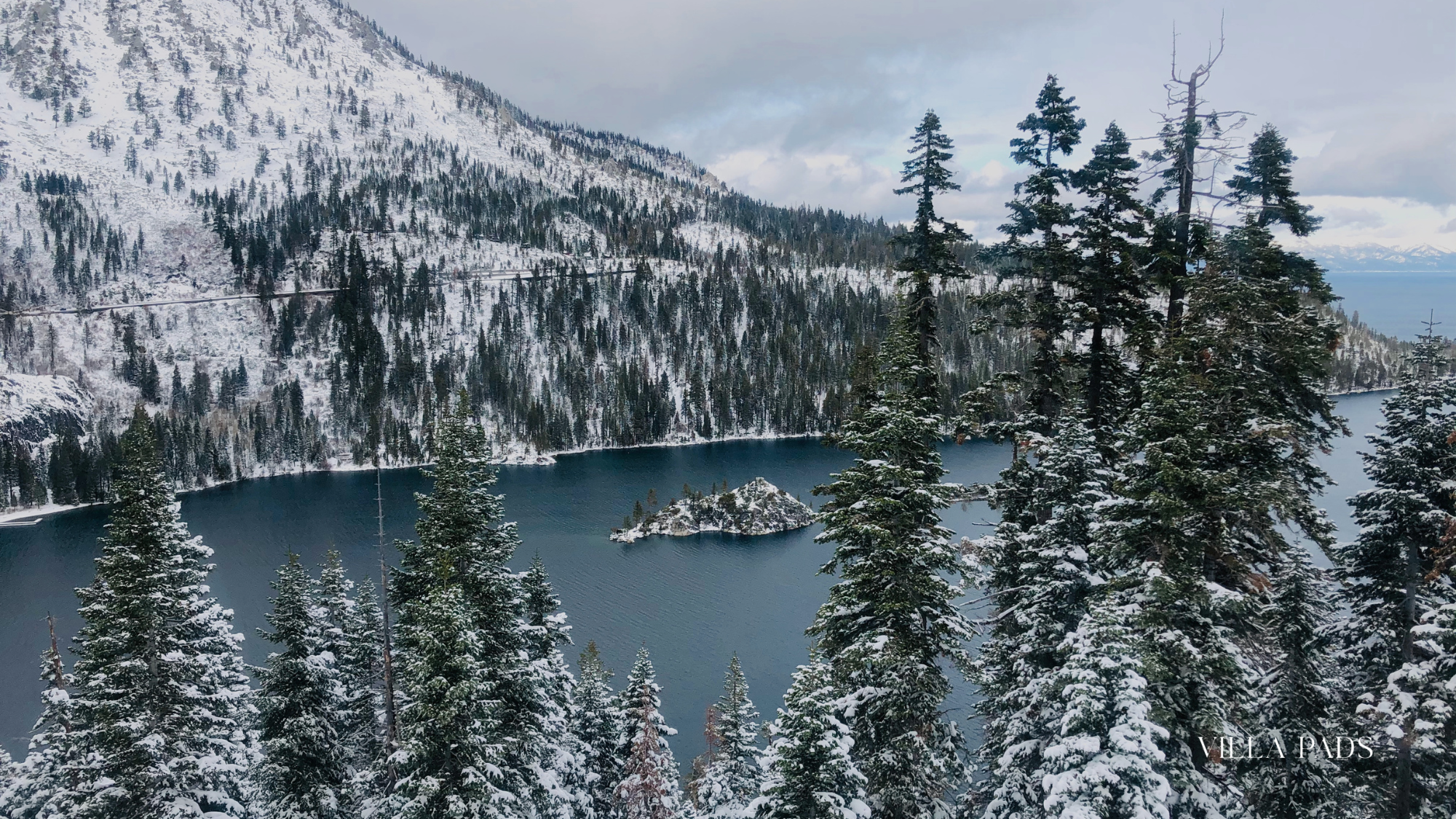 Lake Tahoe Winter Snow Shoreline Sunrise