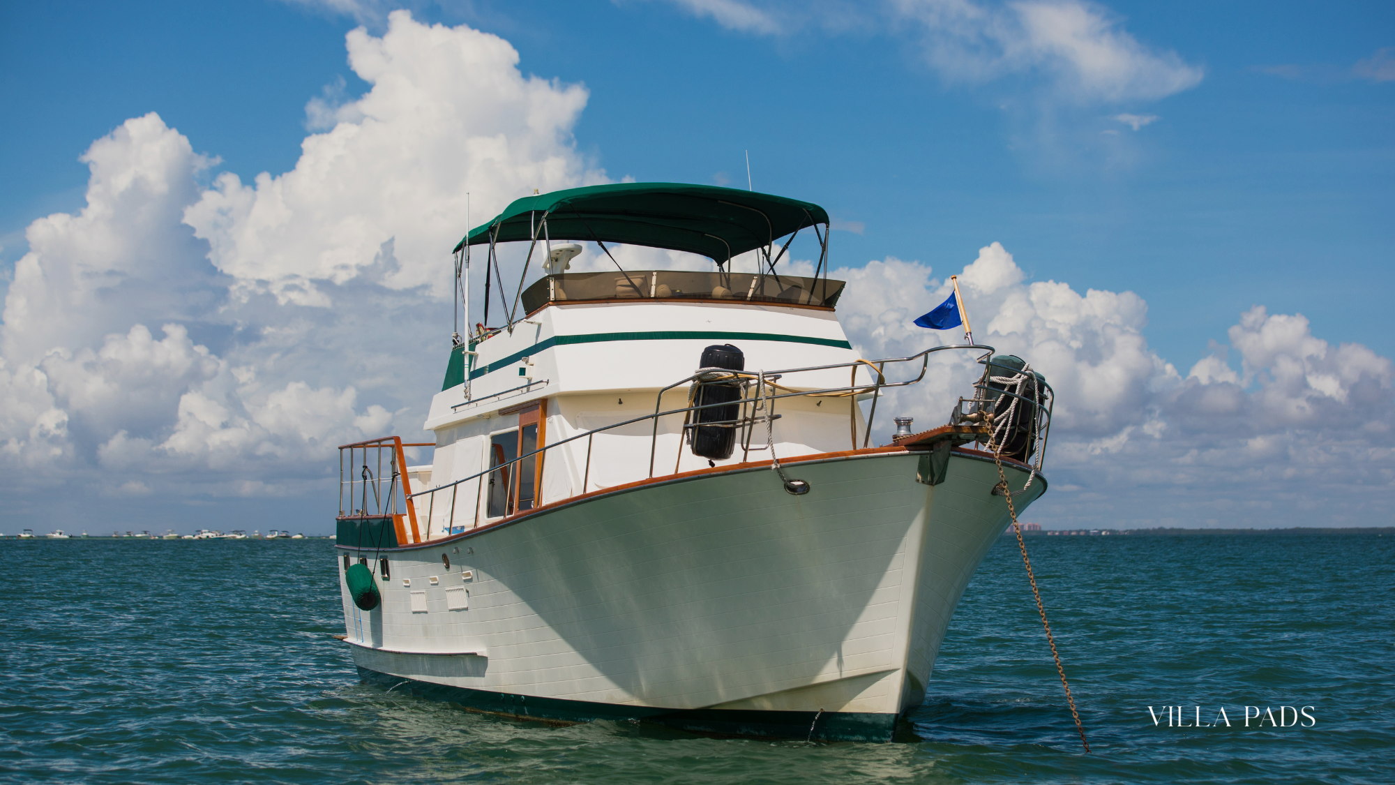 Yacht Anchored Key Biscayne