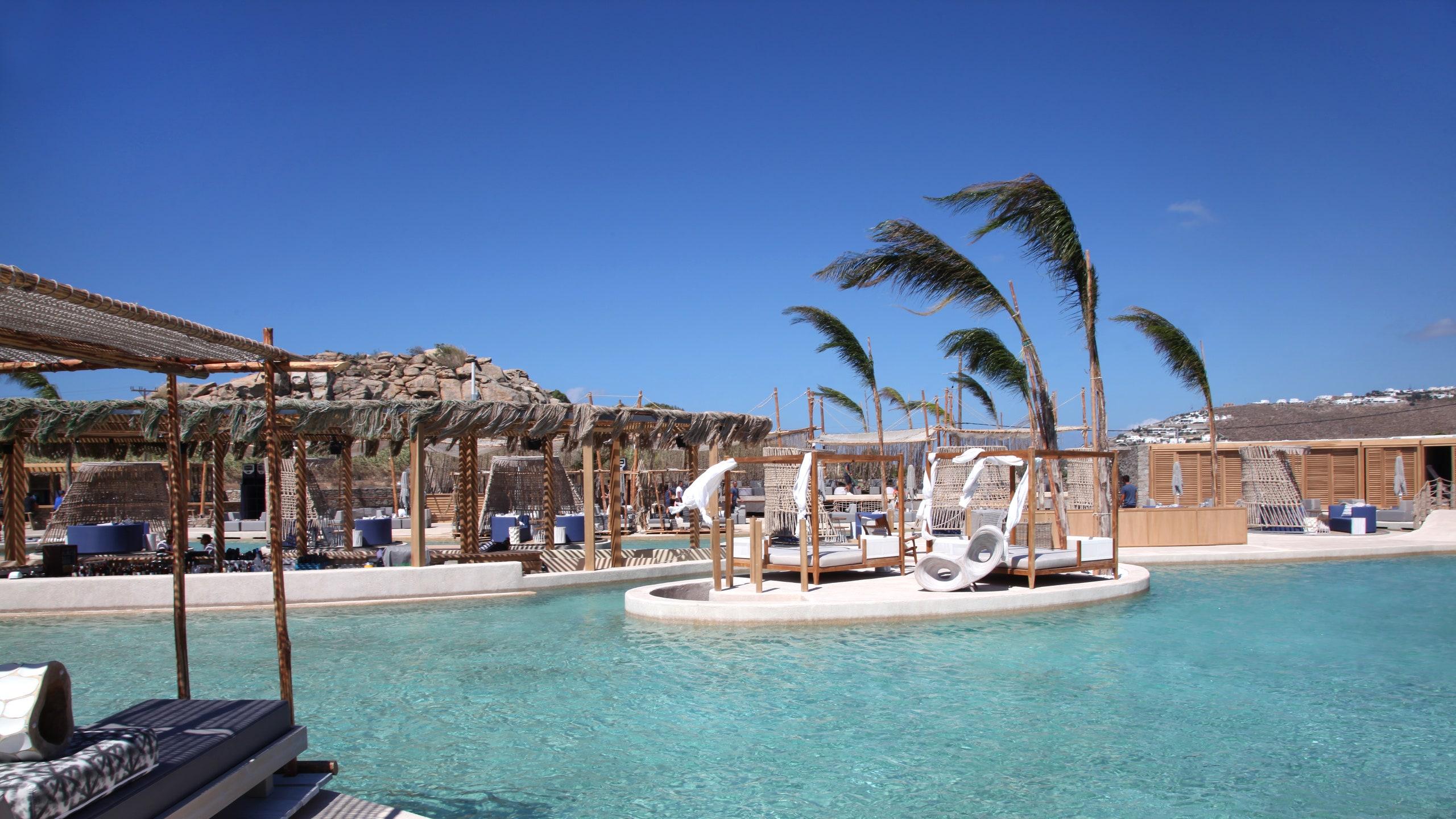 Santanna Beach Club in Mykonos, Greece