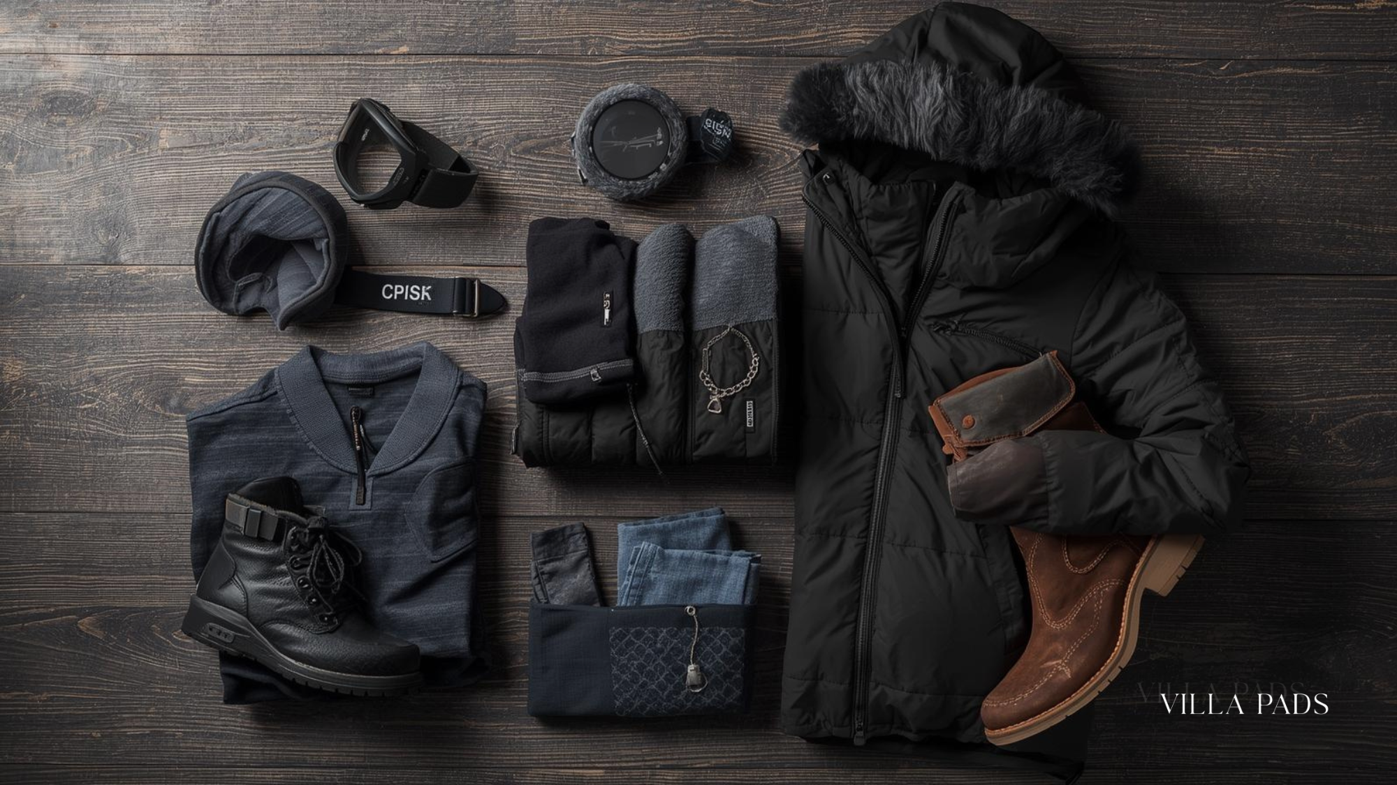 Aspen Winter Packing Flatlay
