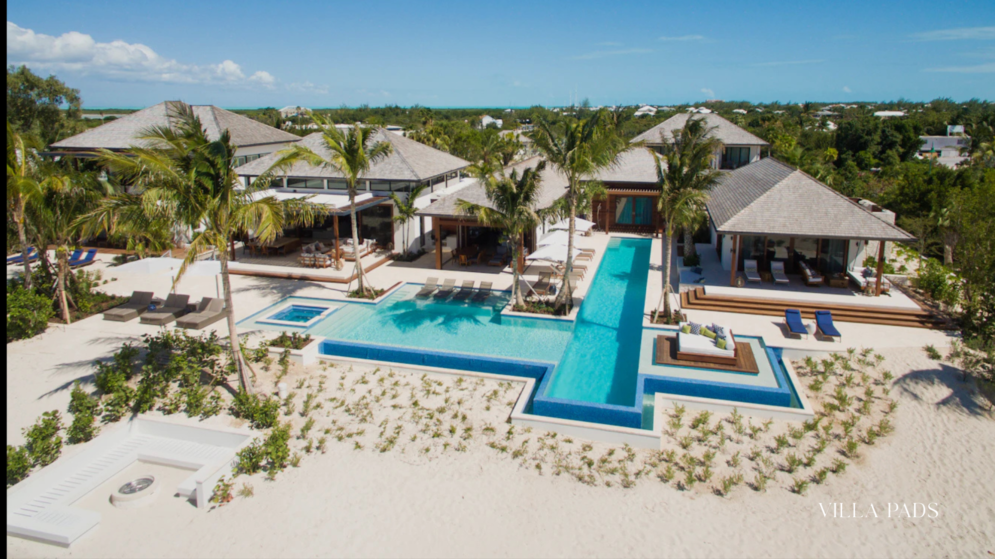 Villa Exuma Beachfront Aerial