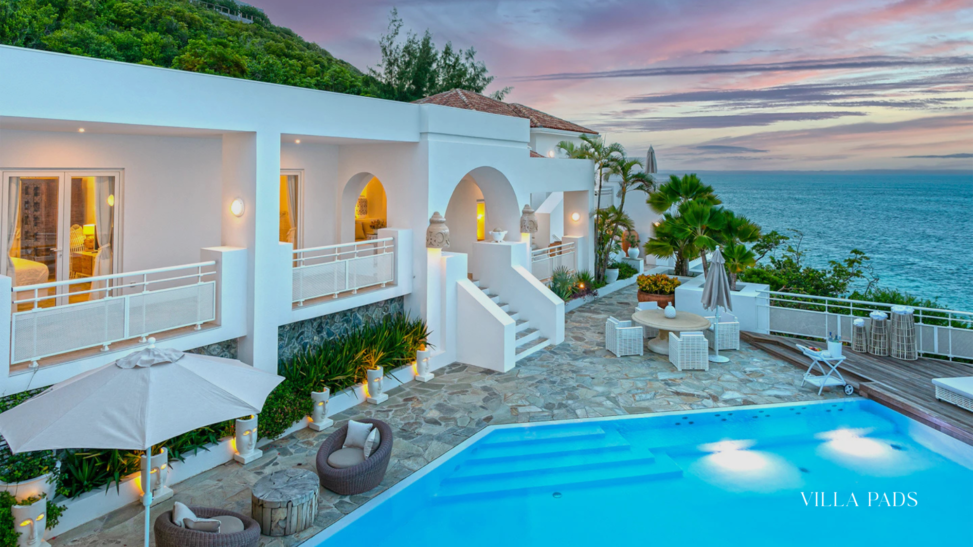 St Martin Sunset Villa Terrace