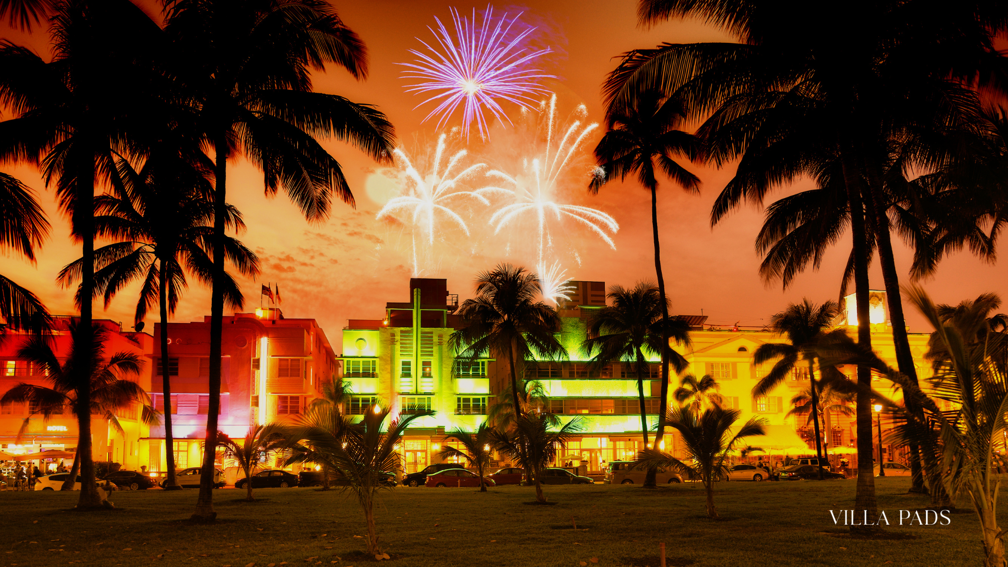 Ocean Drive Miami Fireworks