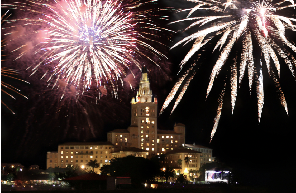 Biltmore Hotel July4 Fireworks Coral Gables