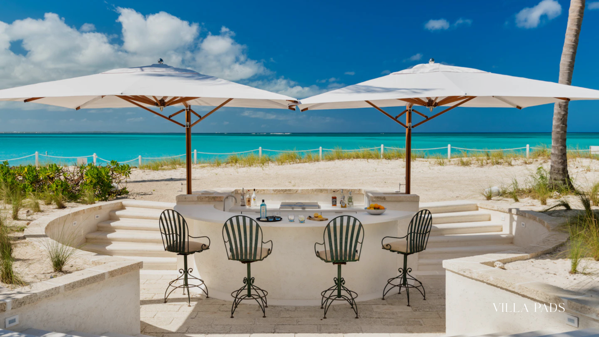 Villapads Turks And Caicos Poolside Dinner