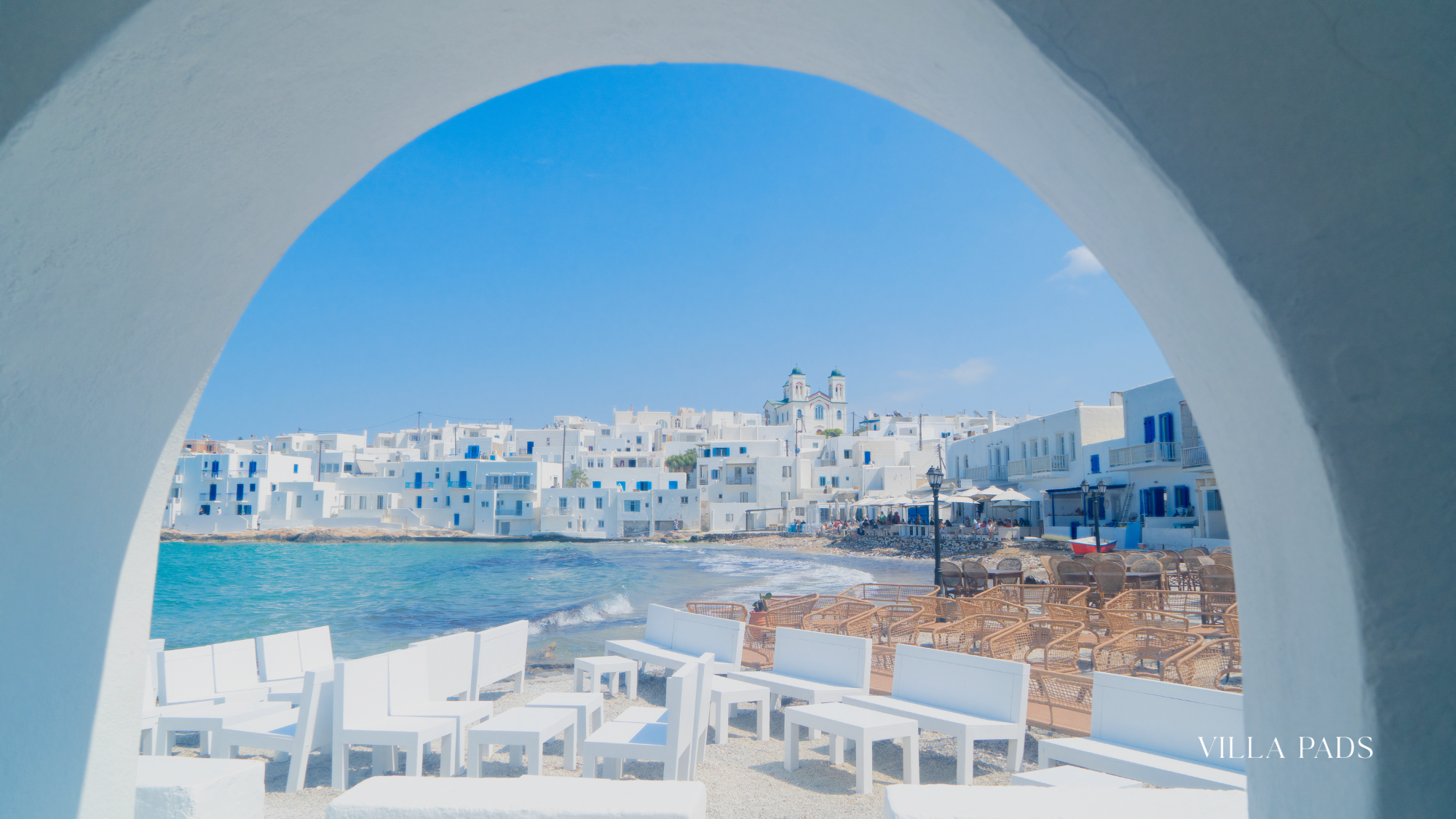 Naoussa Harbor Sunset Paros