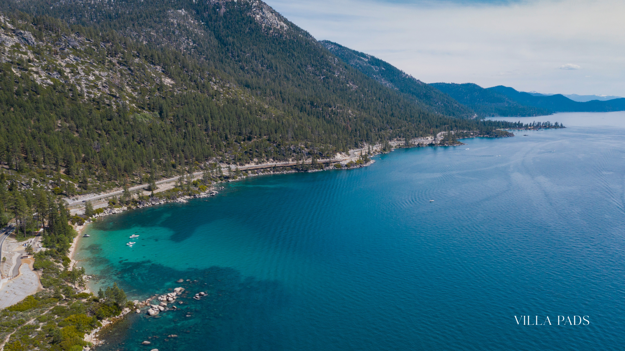 Lake Tahoe Aerial Drone Blue Water