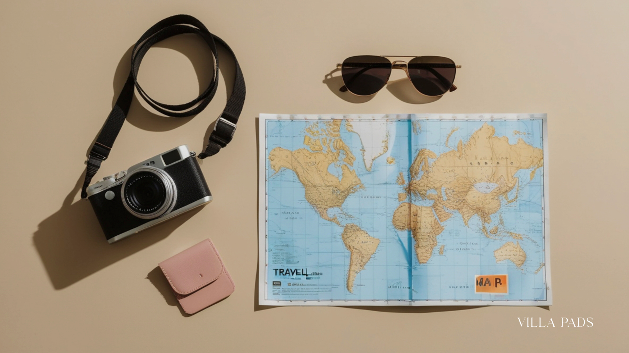 Mykonos Itinerary Planning Flat Lay