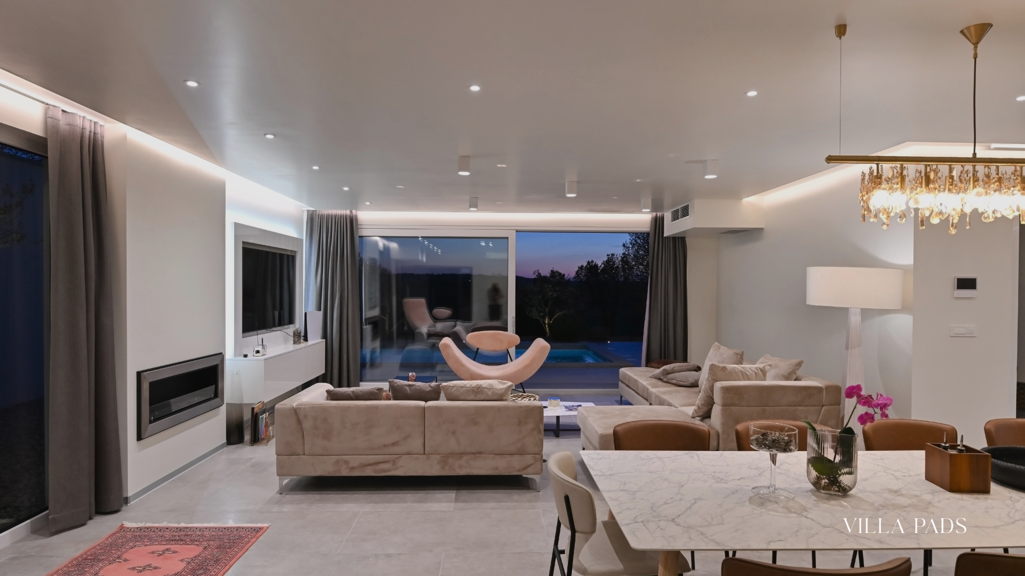 Luxury Villa Interior Kitchen Lake Tahoe