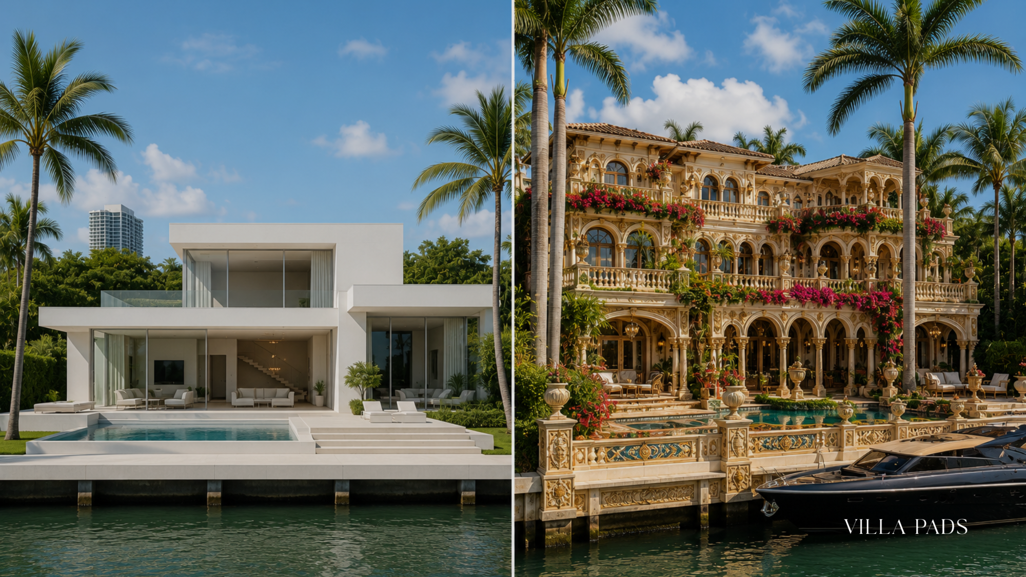 Minimalist Vs  Maximalist Luxury Villa Aesthetics In Miami