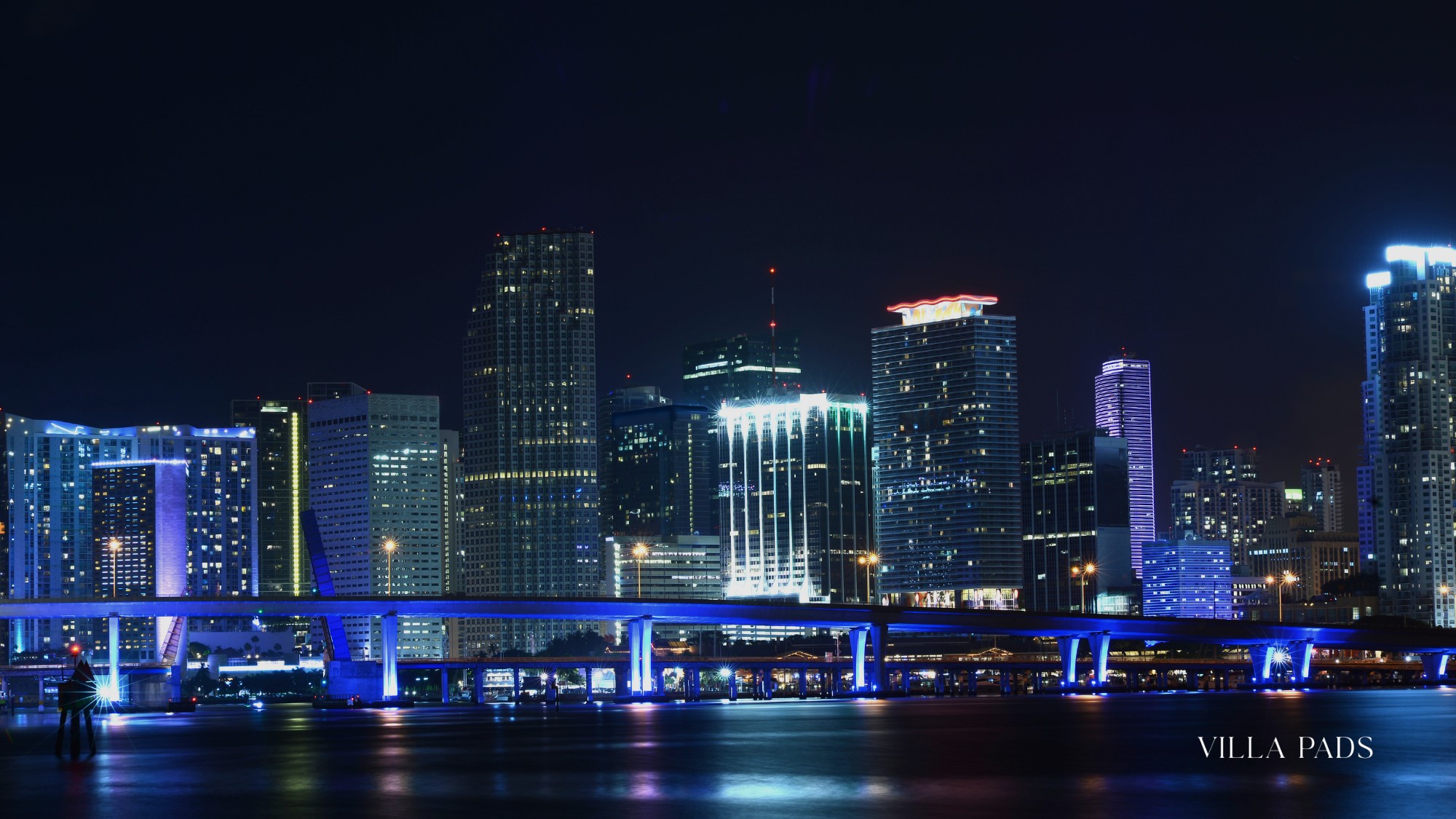 Miami Nightlife Skyline